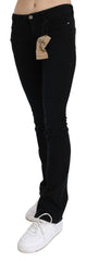 Costume National Chic Black Slim Fit Low Waist Denim