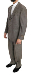 Fendi Elegant Light Brown Wool Men's Suit