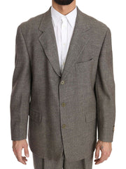 Fendi Elegant Light Brown Wool Men's Suit