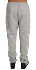 Billionaire Italian Couture Elegant Gray Italian Cotton Sweatsuit