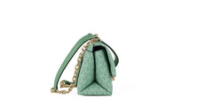 Michael Kors Cece Small Sea Green Signature PVC Convertible Flap Crossbody Bag