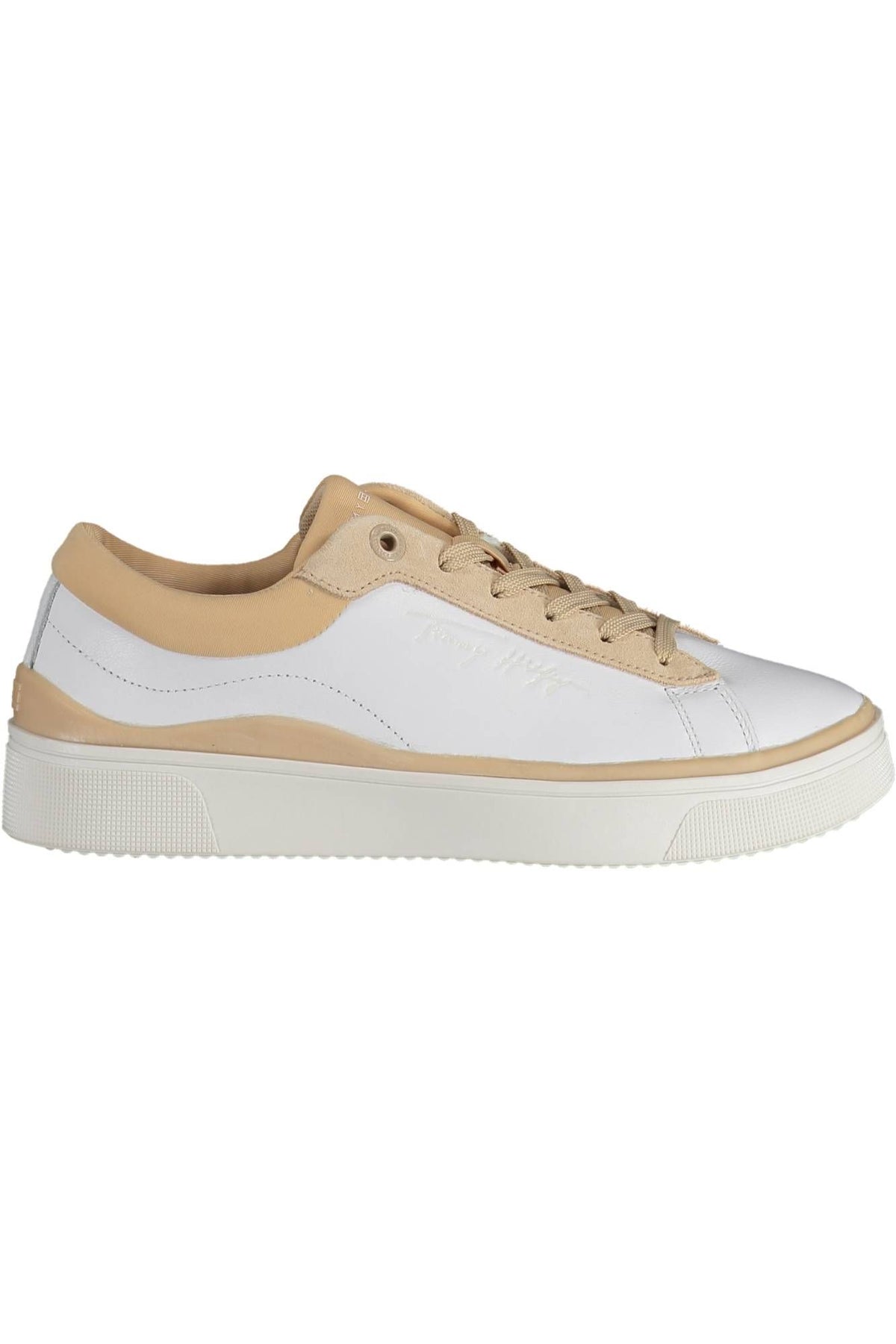 Tommy Hilfiger White Leather Women Sneaker