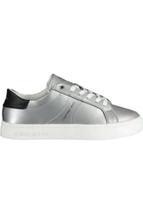 Calvin Klein Silver Cotton Women Sneaker