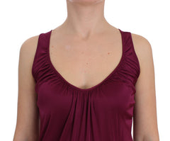 PLEIN SUD Elegant Purple Rayon Cami Blouse