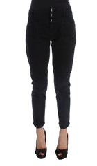 Costume National Sleek Slim Fit Black Denim Jeans