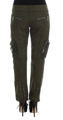 Ermanno Scervino Chic Green Cargo Pants for Effortless Style