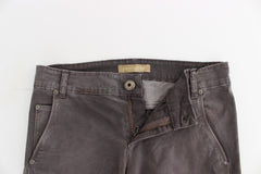 Ermanno Scervino Chic Gray Slim Leg Jeans - Elegance Meets Comfort