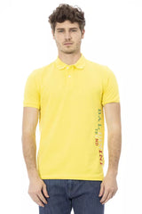 Baldinini Trend Yellow Cotton Men Polo