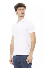 Baldinini Trend White Cotton Men Polo Shirt