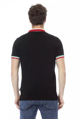 Baldinini Trend Black Cotton Men Polo Shirt