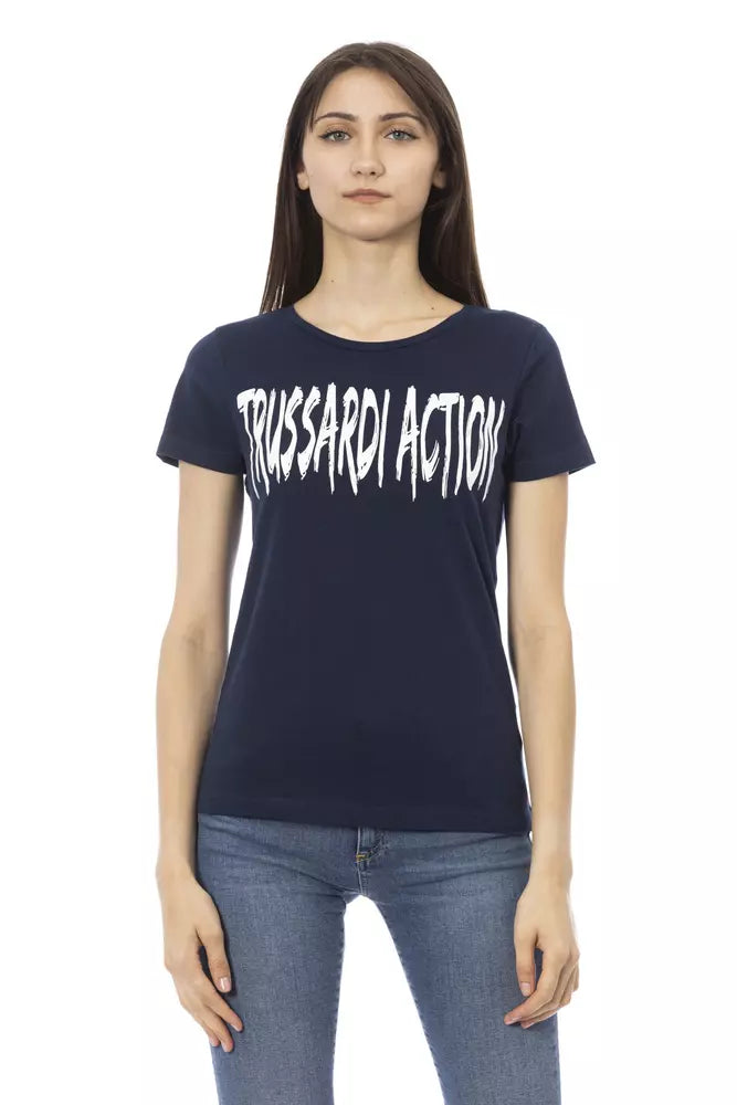 Trussardi Action Blue Cotton Women Top