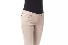 BYBLOS Beige Cotton Women Pants