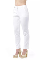 Peserico Chic High Waist Cigarette Leg Trousers