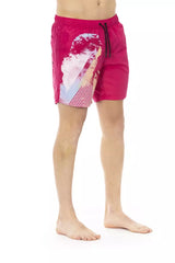 Bikkembergs Fuchsia Polyester Men Swimwear