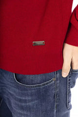 Baldinini Trend Red Wool Men Sweater