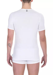 Bikkembergs White Cotton Men's T-Shirt