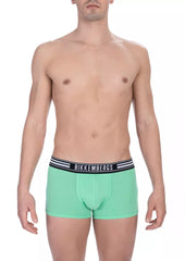 Bikkembergs Green Cotton Men Trunk