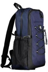 La Martina Elegant Blue Contrast Detail Backpack