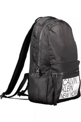 Calvin Klein Black Polyester Men Backpack