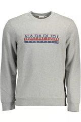 Napapijri Gray Cotton Men Sweater