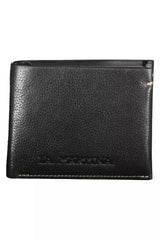 La Martina Sleek Black Leather Wallet for the Modern Man