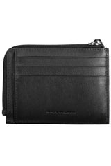 Piquadro Sleek Black Leather Card Holder with RFID Blocker