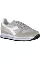 Diadora Gray Leather Women Sneaker