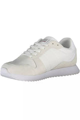 Tommy Hilfiger White Polyester Men Sneaker