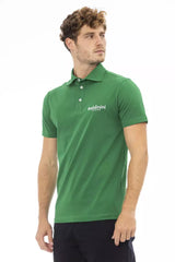 Baldinini Trend Green Cotton Men Polo