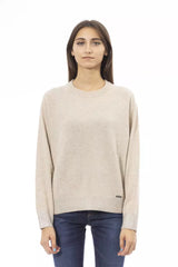 Baldinini Trend Beige Wool Women Sweater