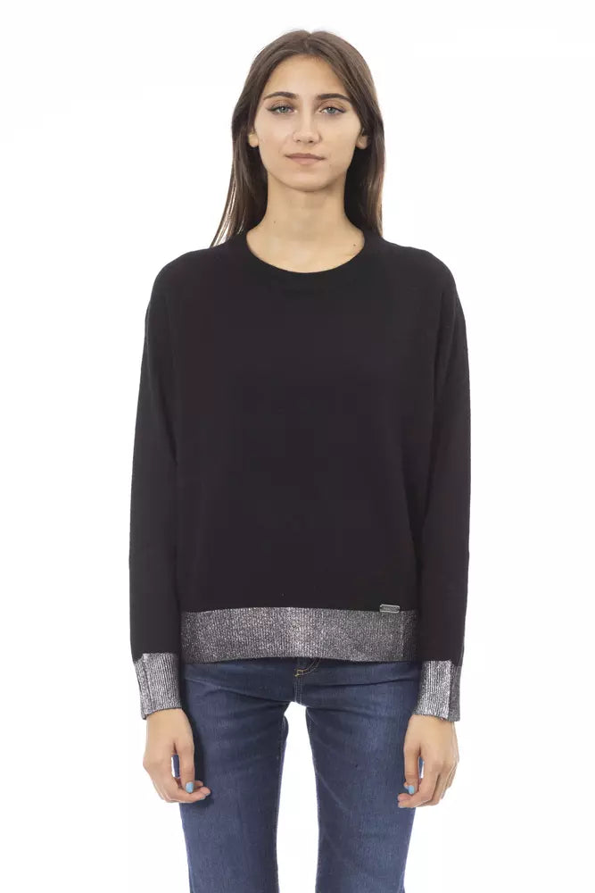 Baldinini Trend Black Cashmere Women Sweater