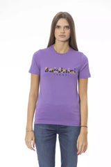 Baldinini Trend Purple Cotton Women Top