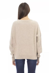 Baldinini Trend Beige Cashmere Women Sweater