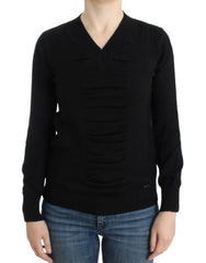 Costume National Elegant V-Neck Lightweight Sweater