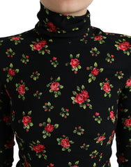 Dolce & Gabbana Elegant Floral Silk Blend Top