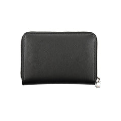 Tommy Hilfiger Elegant Black Zip Wallet with Multiple Compartments