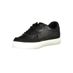 Calvin Klein Sleek Black Sports Sneakers with Contrast Details