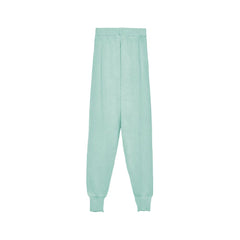 Hinnominate Mint Green Wool Blend Tracksuit Trousers