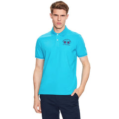 La Martina Elegant Stretch Cotton Pique Polo Shirt