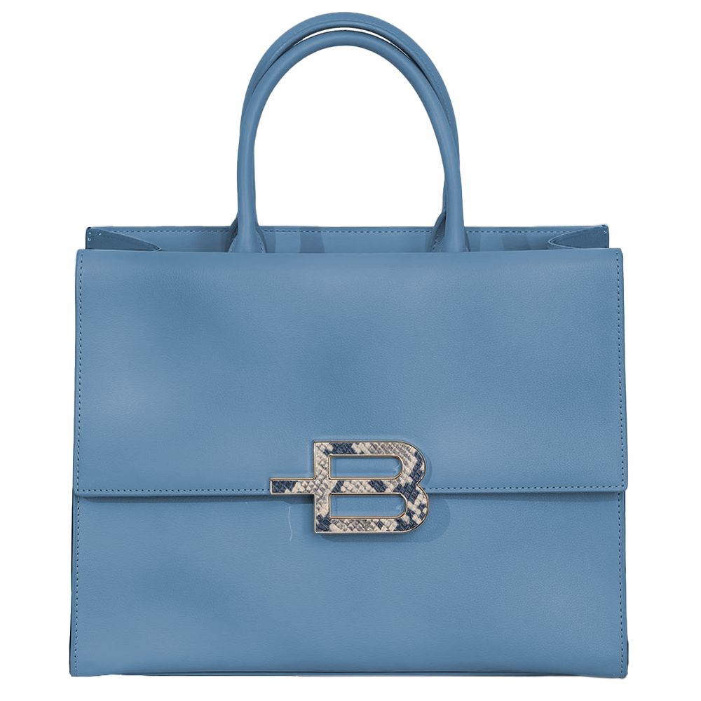 Baldinini Trend Chic Calfskin Handbag with Magnet Detail