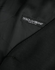 Dolce & Gabbana Black Wool Waistcoat Dress Formal Vest