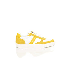 Cerruti 1881 Yellow Leather Men Sneaker