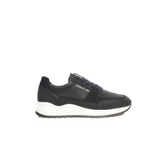 Cerruti 1881 Blue Leather Men Sneaker