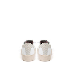 P448 White Leather Sneakers Elegant Casual Footwear