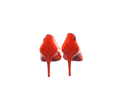 Christian Louboutin Sporty Kate Orange Patent Leather High Heel Pumps