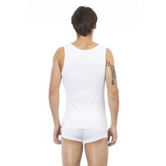 Bikkembergs White Cotton Men's Tank Top