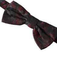 Dolce & Gabbana Multicolor Floral Silk Adjustable Neck Men Bow Tie