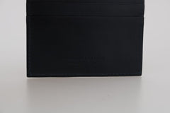 Billionaire Italian Couture Elegant Blue Leather Men's Wallet