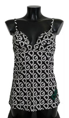 Dolce & Gabbana Black DG Mania Print Sleeveless Swimwear