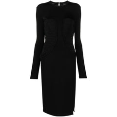 PINKO Black Viscose Dress